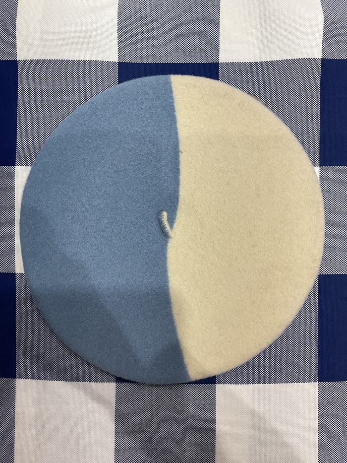 Le Béret Français authentic, made in France, multi-colour pure wool beret