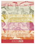 Le Jacquard Français 2026 Calendar tea towel