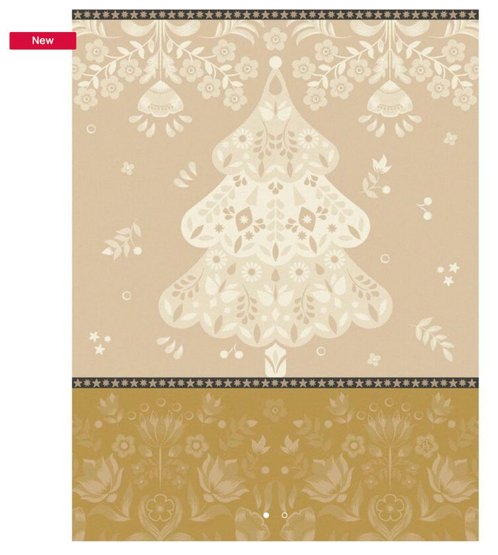 Le Jacquard Français Christmas theme tea towel