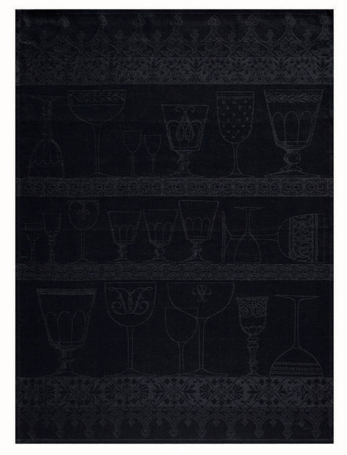 Le Jacquard Français ‘Cristal’ glass pure linen tea towel