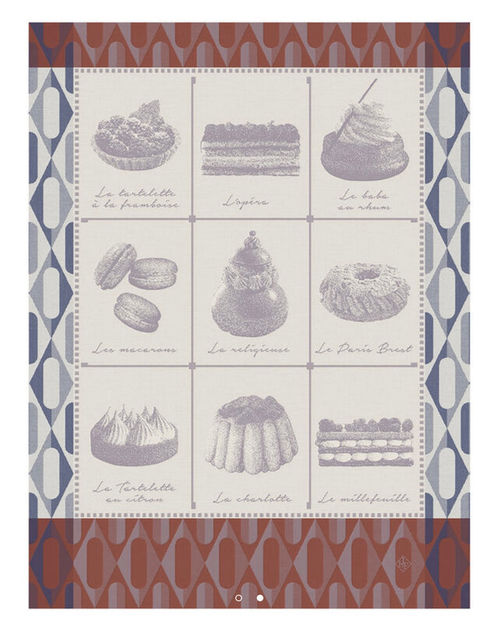 Le Jacquard Français French Patisserie tea towel