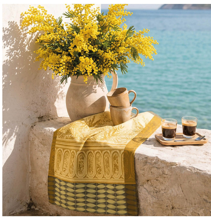 Le Jacquard Français Riviera Mimosa (Wattle) Tea Towel