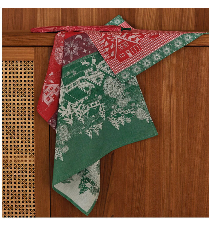 Le Jacquard Français Sous les Étoiles (Under the Starry Skies) Christmas Tea Towel
