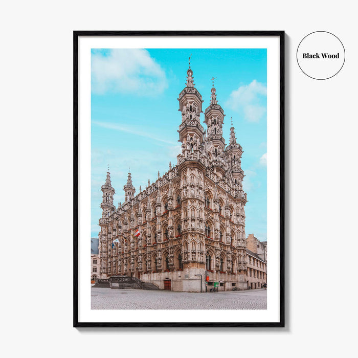 Leuven Fine Art Photo Print, City Hall, Belgium Wall Decor, Flemish Brabant