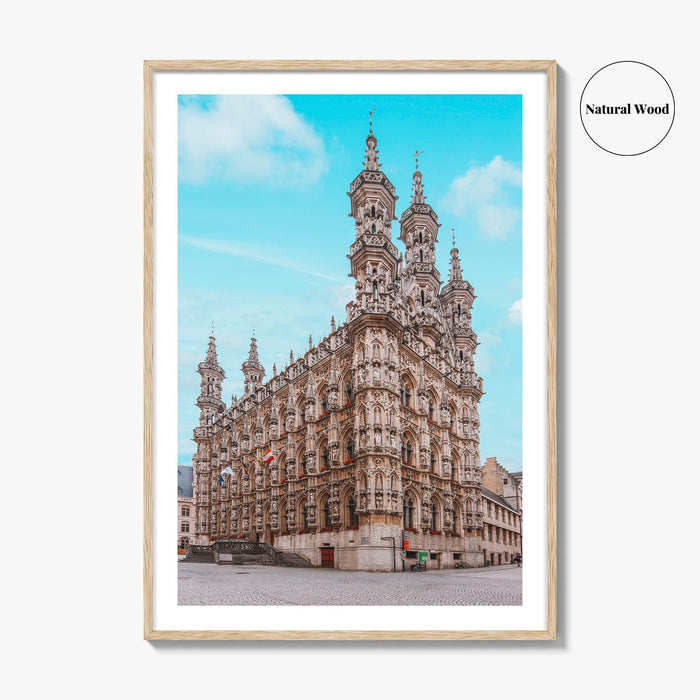 Leuven Fine Art Photo Print, City Hall, Belgium Wall Decor, Flemish Brabant