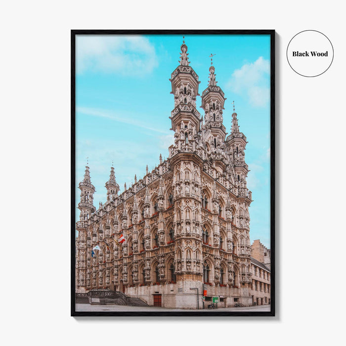 Leuven Fine Art Photo Print, City Hall, Belgium Wall Decor, Flemish Brabant