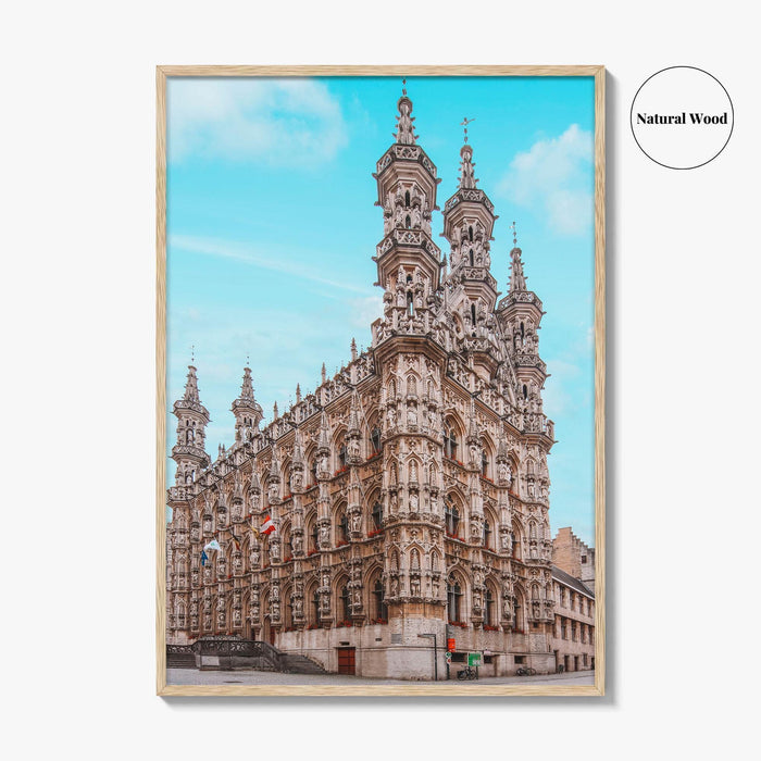Leuven Fine Art Photo Print, City Hall, Belgium Wall Decor, Flemish Brabant