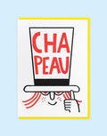 Letterpress de Paris Chapeau / Hats Off! greeting card by Amélie Falière