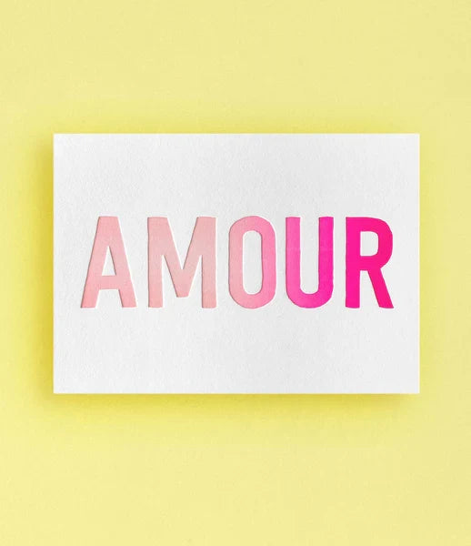 Letterpress de Paris Large Format French Word Cards