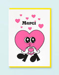 Letterpress de Paris Merci Cœur / Thank You card by Groduk & Boucar