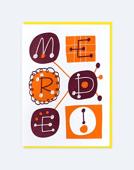 Letterpress de Paris Merde! / Sh*t! greeting card by Mathieu Julien