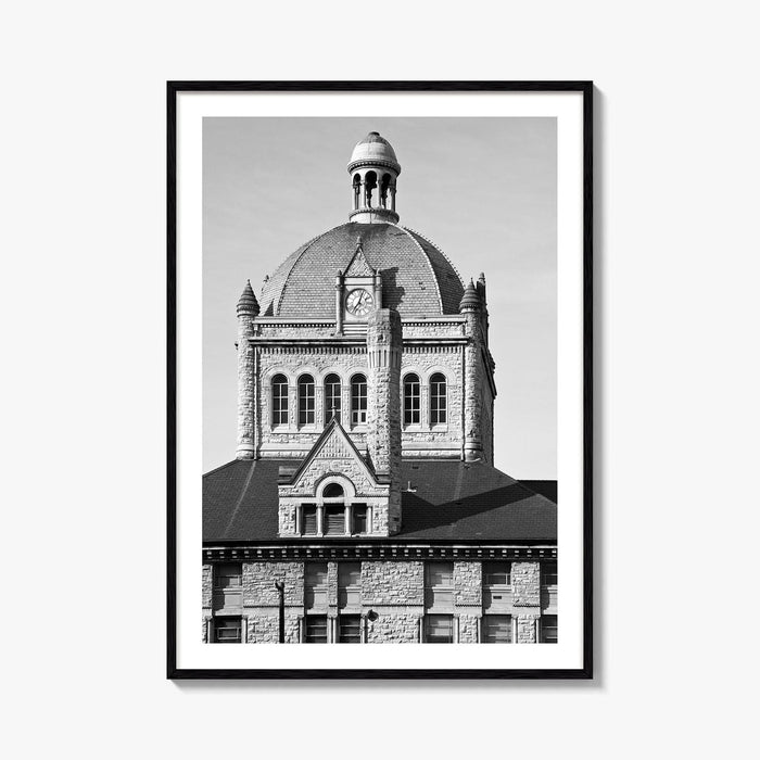 Lexington Kentucky Black and White Fine Art Photo Print, Historic Building, USA, Wall Poster