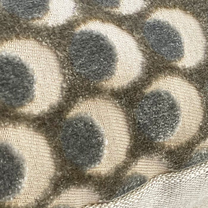 Liberty Ottoman Spot Pewter Velvet Lumbar Pillow