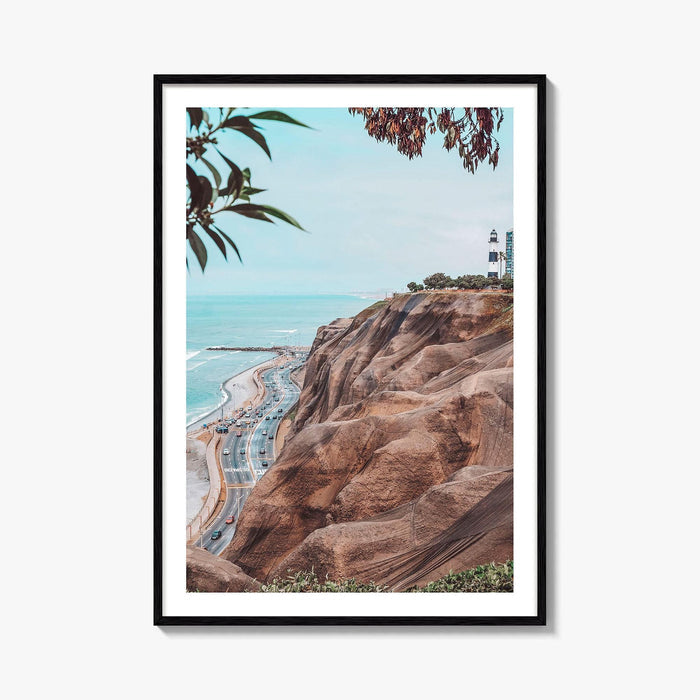 Lima Fine Art Photo Print, La Marina Lighthouse, Miraflores Peru Wall Poster