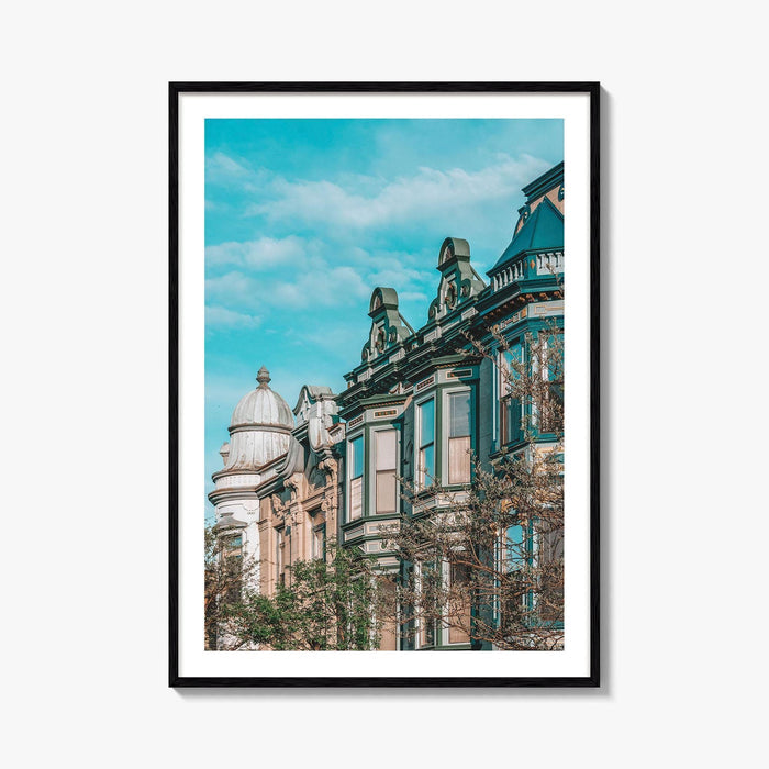 Lincoln Park Fine Art Photo Print, Chicago Illinois, Armitage Avenue Architecture, Wall Poster