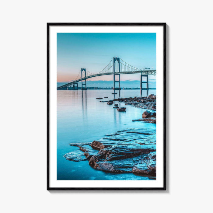 Newport Bridge Fine Art Photo Print, Newport Rhode Island Wall Decor, Jamestown USA