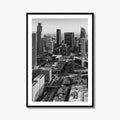 Los Angeles Skyline Black and White Fine Art Photo Print, DTLA, California Poster