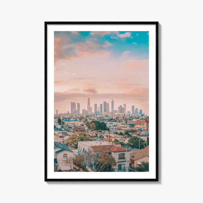 Los Angeles Skyline Fine Art Photo Print, Wall Poster, LA, California, USA