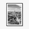 Madison Skyline Black and White Fine Art Photo Print, Wisconsin State Capitol, USA Poster