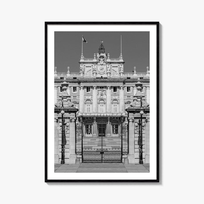 Madrid Black and White Fine Art Photo Print, Royal Palace, Spain Poster, Palacio Real