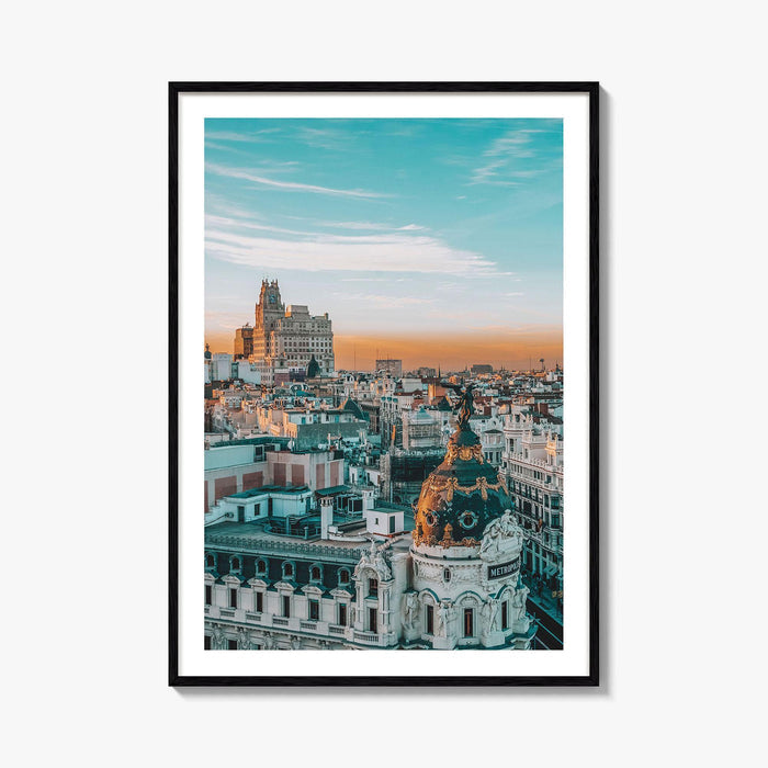 Madrid Fine Art Photo Print, Gran Via, Metropolis Building, Spain Wall Decor Poster