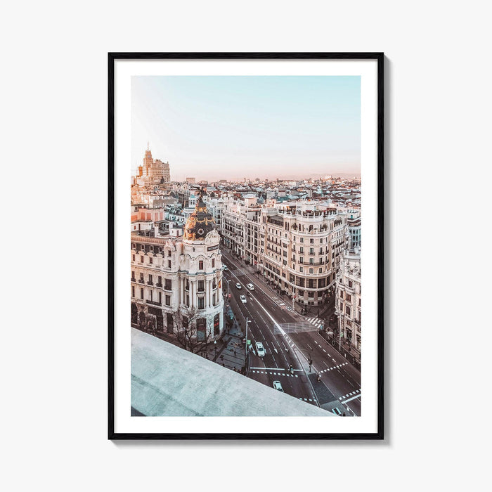 Madrid Fine Art Photo Print, Gran Via Metropolis Building, Spain Wall Decor Poster