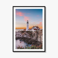 Portland Head Light Fine Art Photo Print, Cape Elizabeth, Maine Lighthouse Poster, USA