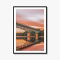 Augusta Maine Fine Art Photo Print, Kennebec River, Memorial Bridge, USA Wall Decor Poster