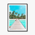 Maldives Fine Art Photo Print, Tropical Beach Island, Coconut Palm Poster