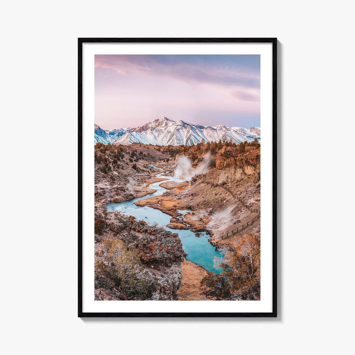 Mammoth Lakes Fine Art Photo Print, Hot Creek Geological Site, California, USA Wall Poster