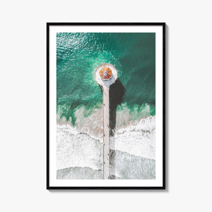 Manhattan Beach Fine Art Photo Print, Pier, Los Angeles, California Wall Poster, USA
