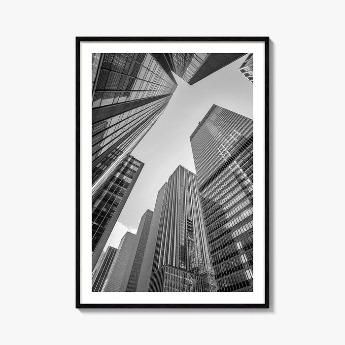 Manhattan Black and White Fine Art Photo Print, New York City Skylin Poster