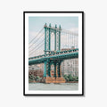Manhattan Bridge Fine Art Photo Print, New York City NYC East River Poster