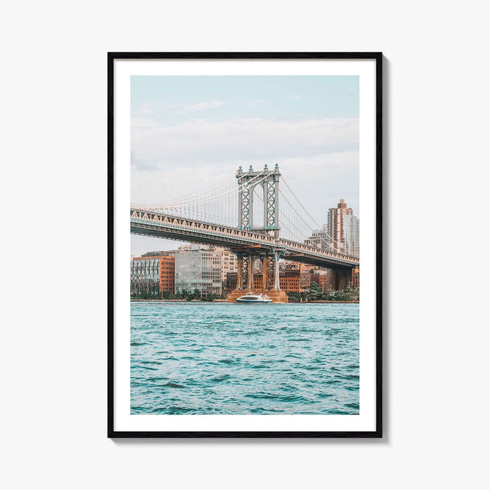 Manhattan Bridge Fine Art Photo Print, New York City NYC, East River Poster