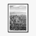 Manila Skyline Black and White Fine Art Photo Print, Makati, Pasay, Philippines