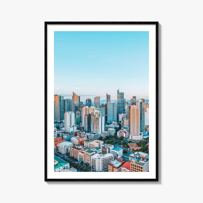 Manila Skyline Fine Art Photo Print, Makati Night, Philippines Poster, Wall Decor