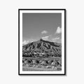 Marbella Black and White Fine Art Photo Print, Mountain View Panoramic, Malaga Spain Poster
