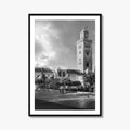 Marrakesh Black and White Fine Art Photo Print, Koutoubia Mosque Minaret, Marrakech Morocco Poster