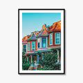 Baltimore Fine Art Photo Print, Row Houses, Charles Village, Maryland Wall Poster