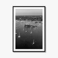 New Bedford Harbor Black and White Fine Art Photo Print, Popes Island Massachusetts Poster
