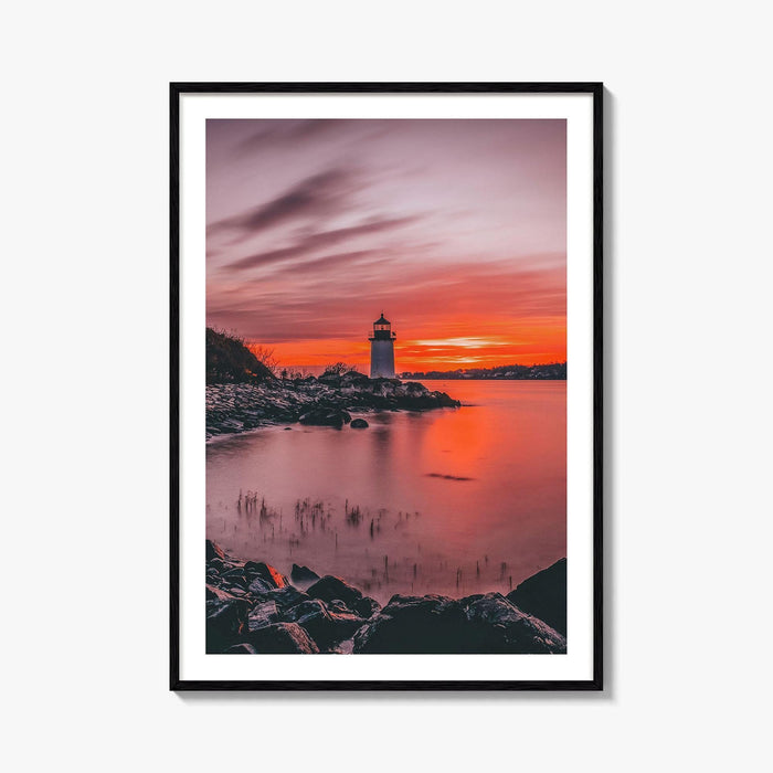 Salem Massachusetts Fine Art Photo Print, Fort Pickering Lighthouse, Winter Island, USA