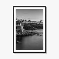 Maui Black and White Fine Art Photo Print, Hawaii Wall Poster, Cliff House
