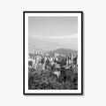 Medellin Skyline Black and White Fine Art Photo Print, Antioquia, Colombia Wall Poster