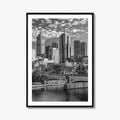 Melbourne Black and White Fine Art Photo Print, Victoria Australia Wall Poster