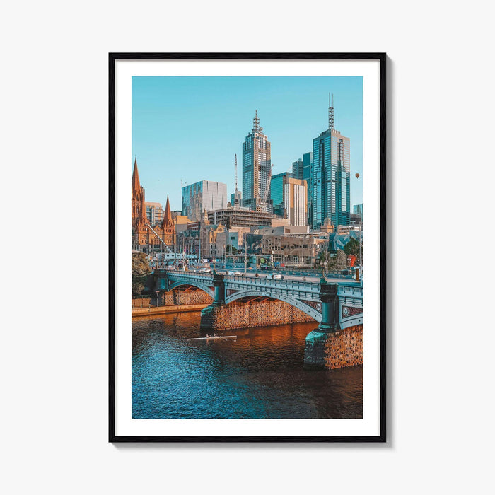 Melbourne Skyline Fine Art Photo Print, Wall Decor, Victoria Australia Poster