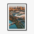 Melbourne Skyline Fine Art Photo Print, Aerial, Victoria, Australia, Wall Decor, Poster