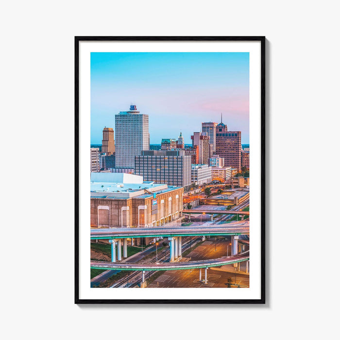 Memphis Skyline Fine Art Photo Print, Downtown, Tennessee USA, Wall Poster