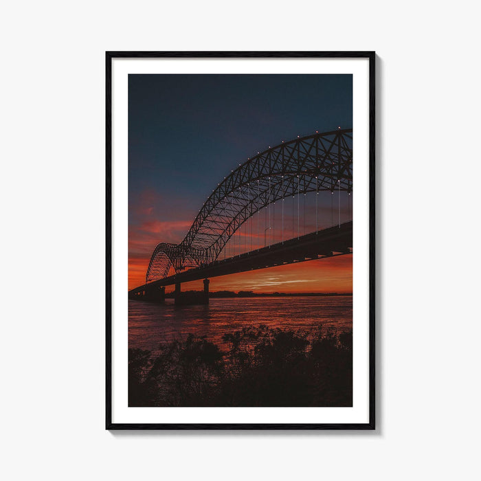 Memphis Fine Art Photo Print, Hernando de Soto Bridge, Tennessee, Wall Art Poster
