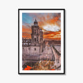 Mexico City Fine Art Photo Print, Zocalo, Metropolitan Cathedral, CDMX, Mexico, Poster