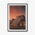 Tulum Mexico Fine Art Photo Print, El Castillo Mayan Ruins, Riviera Maya Wall Poster